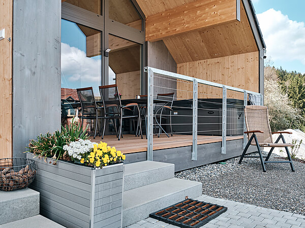 Terrasse und Umgebung